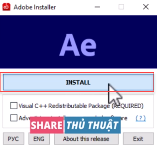 cài đặt kích hoạt Adobe After Effects CC