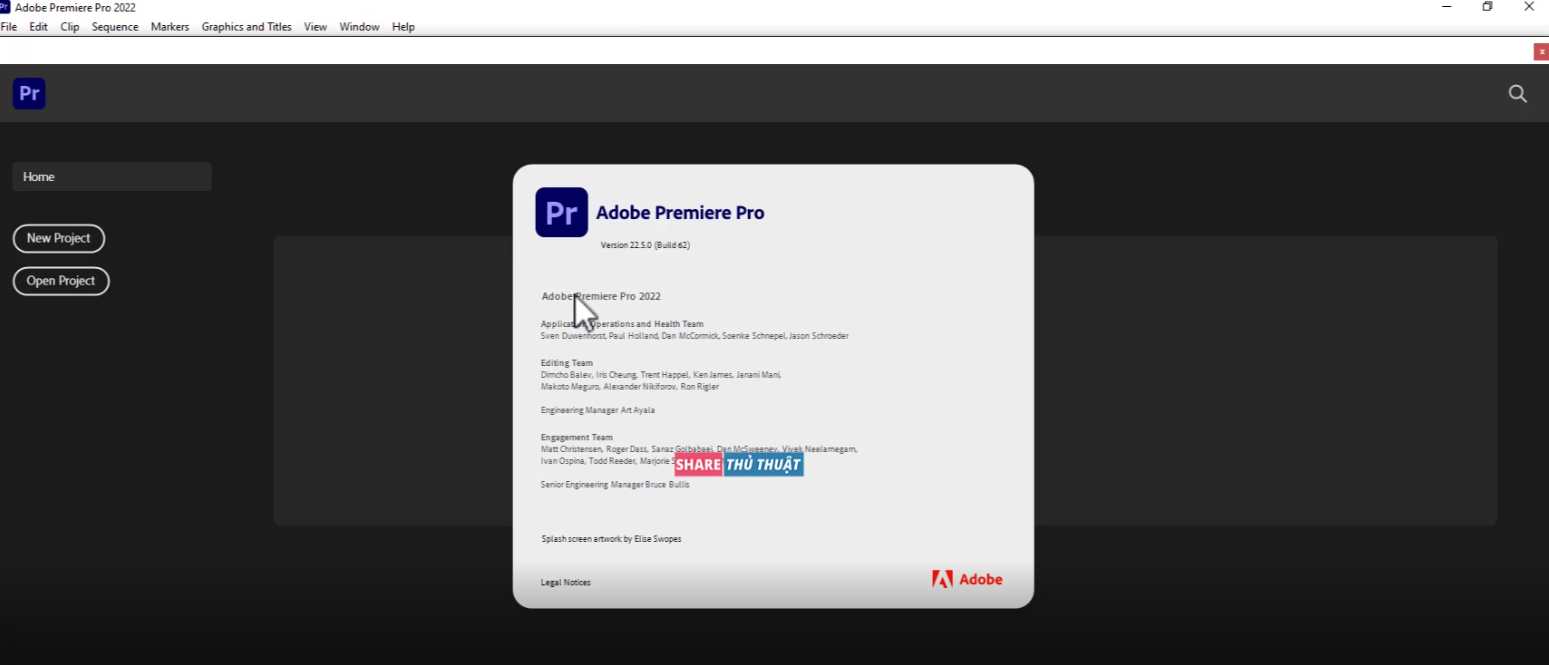hướng dẫn cài Adobe Premiere Pro CC 2022