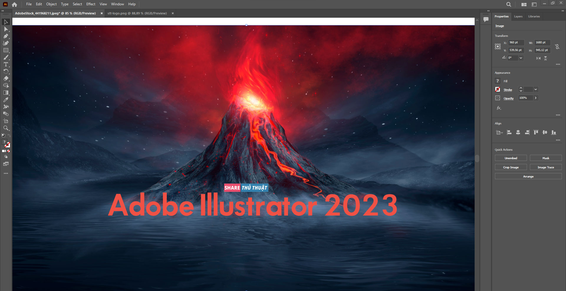 tính năng Adobe Illustrator CC 2023