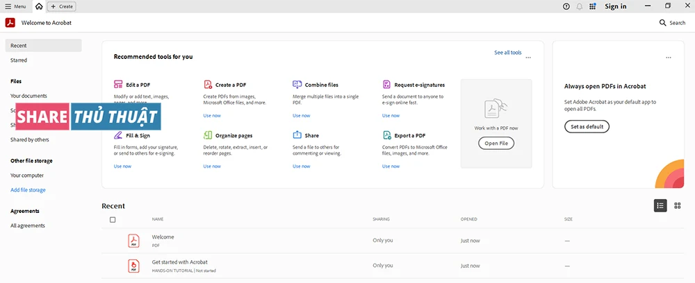 giới thiệu Adobe Acrobat Pro DC 2025