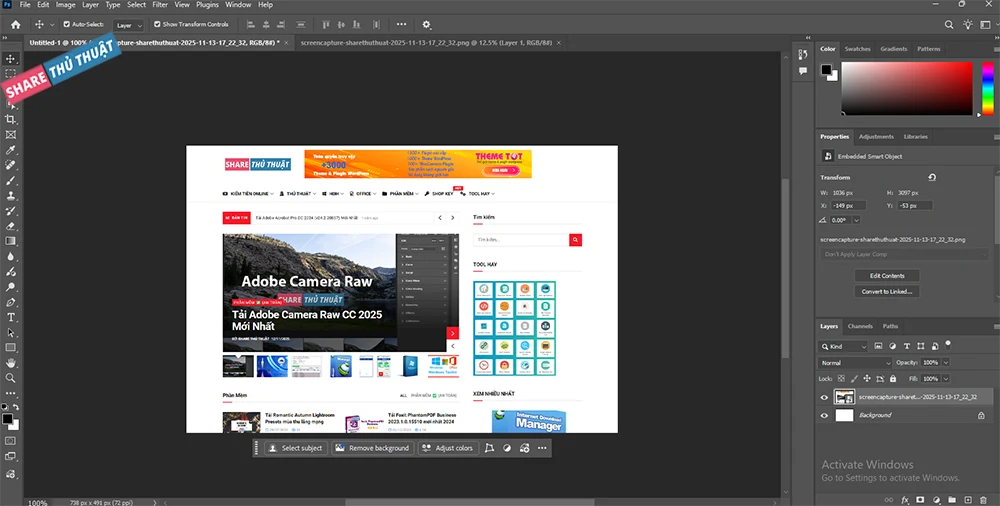 chức năng nổi bật Adobe Photoshop 2026